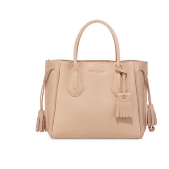LONGCHAMP Penelope small Sandy Beige Handbag NEW - Picture 1 of 15